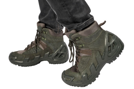 Кобра зеленый Ботинки_04